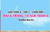 Giải bài 6 trang 74 Toán 6 Tập 1 SGK Cánh Diều